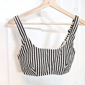 Athleta NWOT Seersucker Scoop Underwire Bikini Top, size 34D/DD